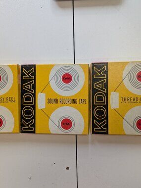 Lot of 3 Kodak Magnetic Recording Tape